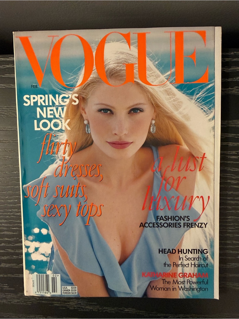 VOGUE Magazine February 1997: Cover - Kirsty Hume